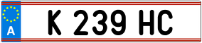 Trailer License Plate